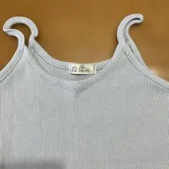 タンクトップストライプ柄 ライトブルーMサイズ