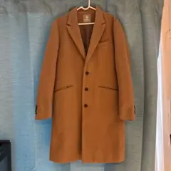 nano universe ブラウン チェスターコート