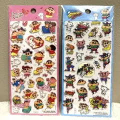 【韓国限定】クレヨンしんちゃん　ぷっくりシール　２枚セット