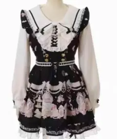 LIZLISA Romantic Cosmetics柄セットアップ ブルー LIZLISA Romantic Cosmetics柄 セットアップ ブルー