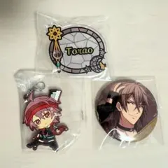 御堂虎於 まとめ 3点 缶バッジ ネームバッジ ラバーストラップ アイナナ