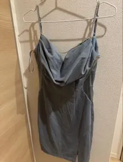 JEWELS ライトブルー ドレープドレス