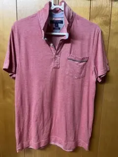 Tommy Hilfiger ピンク ポロシャツ Lサイズ SLIM FIT