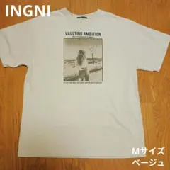 INGNI プリントTシャツ ベージュ Mサイズ