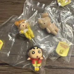 クレヨンしんちゃん くっつきマスコット　しんちゃん・ひまわり ・ネネちゃんうさぎ