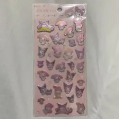 サンリオ クロミ マイメロディ ぷっくりシール ぷくっと ボンドロ メロクロ