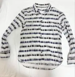 LANVIN en Bleu ストライプ柄シャツ 46のサムネイル