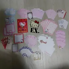 ハローキティ　バラメモ100枚&ビッグステッカー&おこづかい帳セット