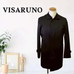 zG799【S】VISARUNO ステンカラーコート 無地