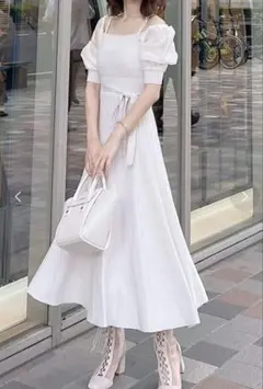 MERCURYDUO 3WAY異素材ドッキングニットワンピース