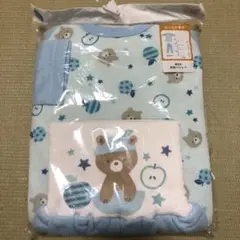 新品　ベビーパジャマ 90cm 水色 クマ柄