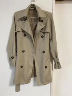 【美品】レディース　秋服　トレンチコート　ベージュ
