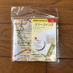 【新品未開封】3coins地球の歩き方 路線図ハンカチ ニューヨーク スリコのサムネイル