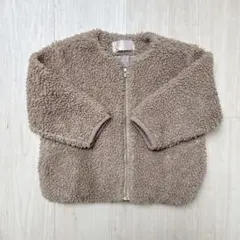 西松屋 ボアジャケット ブラウン 90cm