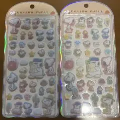 即日発送　匿名　2点セット　正規品　コットンパフィーシール　スヌーピー