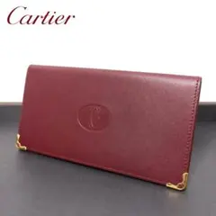 Cartier カルティエ マストドゥカルティエ 長財布 ボルドー 箱ギャラ付きのサムネイル