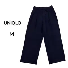UNIQLO タックワイドパンツ ブラック　裾直しあり Mサイズ