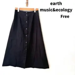 earth music&ecology Aラインスカート ブラック F デニムのサムネイル