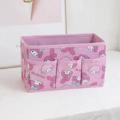 新品未使用！マイメロ♡ポケット付き収納ケース♡収納ボックス♡小物入れのサムネイル