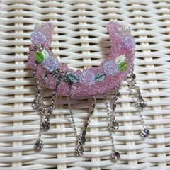 ビーズ製バラの花アクセサリー カスタムボールペン