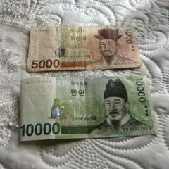 韓国の旧貨幣セット 5000ウォン 10000ウォンのサムネイル