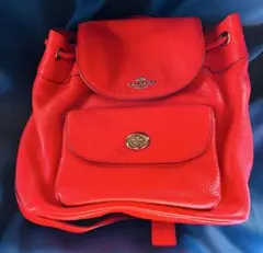 極美品】COACHコーチ リュック ビリー ペブルドレザー ピンクバッグ