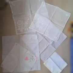 コットンレース　ハンカチセット