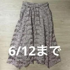 【Ray Cassin】ブラウン レース フレアスカート サイズFのサムネイル