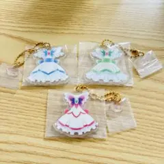 (新品) 一番くじ プリキュア E賞 コスチュームアクリルチャーム 3種セット