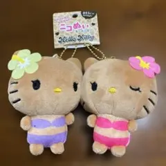 サンリオ ハローキティ ニコぬいキーホルダー 日焼けキティ キーホルダー ギャル