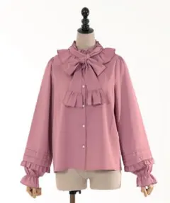 axes femme kawaii ピンタック袖デザインブラウス
