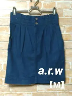 ♥a.r.w【アロー】/サイズМ/デニムスカート/ひざ丈/ポケットなしのサムネイル
