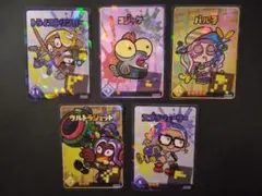スプラトゥーン　ナワバトラー　トレーディングカード　プロモカード　５枚セットのサムネイル