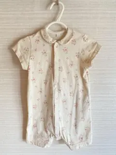 プチバトー フラワーロンパース 6m 67cm