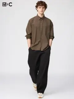 UNIQLO スウェットワイドパンツ 丈長め