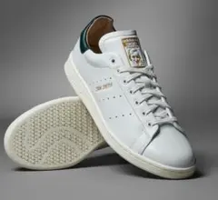 美品　adidas スタンスミス lux 白×緑 28.5cm