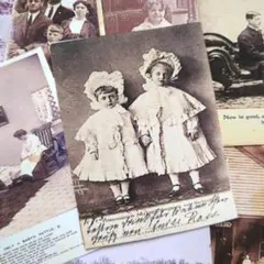 コラージュシート　ポスカBフォト人物　ジャンクジャーナル素材　紙もの