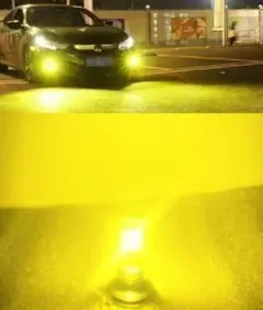 イエロー 爆光 H8/H11/H16 LED フォグランプ バルブ ヘッドライトのサムネイル