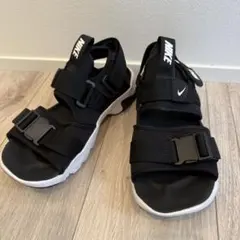 【新品 23cm】ナイキ　キャニオンサンダル　希少ブラック NIKE ナイキ キャニオンサンダル 23cm ブラック レディース