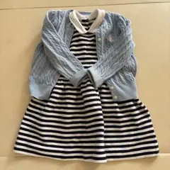 Ralph Lauren 水色カーディガンとワンピースセット 18M