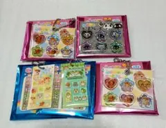 タイルシール風 おはじきシールフレーク風 キーホルダー 5個セット　正規品