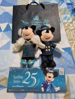 東京ディズニーシー 25周年 ジュビリーガラ ぬいぐるみ グラスセット