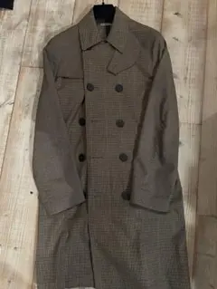 【よ】Bottega Veneta ステンカラーコート ダークグリーン よ】Bottega Veneta ステンカラーコート ダークグリーン よ