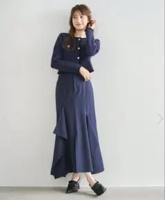 COCODEAL コルセットリブマーメイドスカート