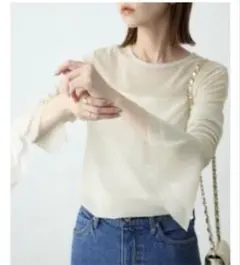【SLOBE IENA】ラッフルスリーブチュールプルオーバーのサムネイル