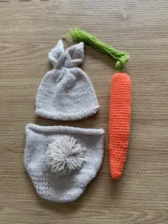 ニューボーンフォト衣装　うさぎ•ドレス 2着セット