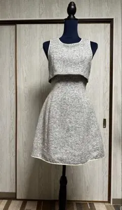 ARMANI Exchangeノースリーブミニワンピース グレーのサムネイル