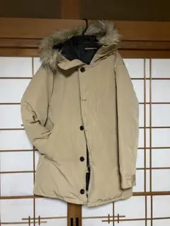 ベージュ ダウンジャケット ファー付き　1月末まで値下げ