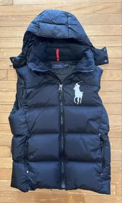 ポロ ラルフローレン ダウンベスト Sサイズ ブラック