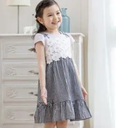 エニィファム　any FAM ワンピース　ドッキングワンピース　130 半袖